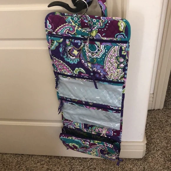 hanging travel toiletry bag vera bradley Organizer 0 d Handle/Strap Handle drop 1 Vera Bradley Black Pink Paisley